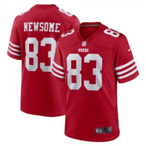 Dazz Newsome Scarlet San Francisco 49ers Home Game Player