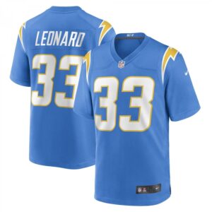 Deane Leonard Powder Blue Los Angeles Chargers Game Player