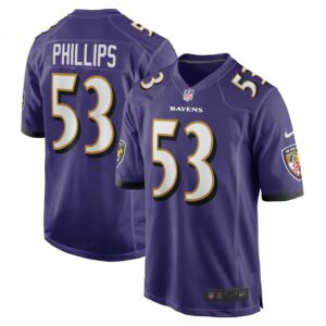 Del'shawn Phillips Purple Baltimore Ravens Game Player