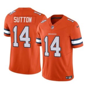 Denver Broncos Courtland Sutton Orange 2023 Vapor Untouchable Stitched s