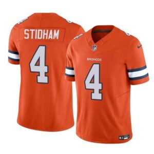 Denver Broncos Jarrett Stidham Orange 2023 Vapor Untouchable Stitched s