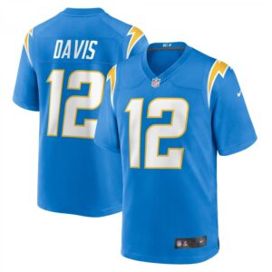 Derius Davis Powder Blue Los Angeles Chargers Team Game