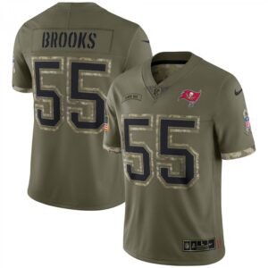 Derrick Brooks Tampa Bay Buccaneers 2022 Salute To Service Retired Player Limited  - Olive