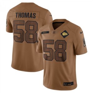Derrick Thomas Kansas City Chiefs 2023 Salute To Service Retired Player Limited  - Brown