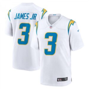 Derwin James Jr. White Los Angeles Chargers Game