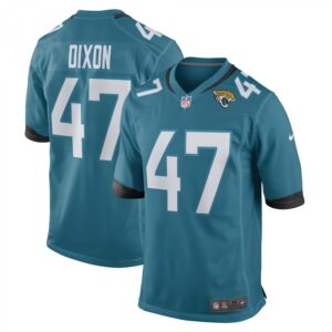 De'shaan Dixon Jacksonville Jaguars Team Game Player  - Teal