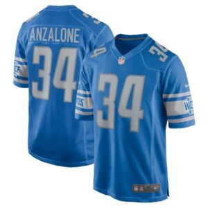 Detroit Lions Alex Anzalone Blue Game s