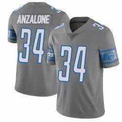 Detroit Lions Alex Anzalone Grey Vapor Untouchable Limited Stitched s