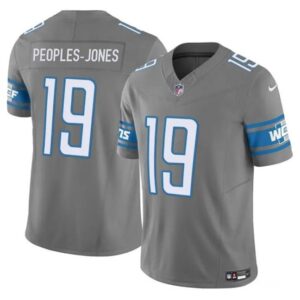 Detroit Lions Donovan Peoples-Jones Gray 2023 Vapor Untouchable Limited Stitched s