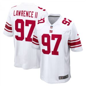 Dexter Lawrence II New York Giants Game Player  - White