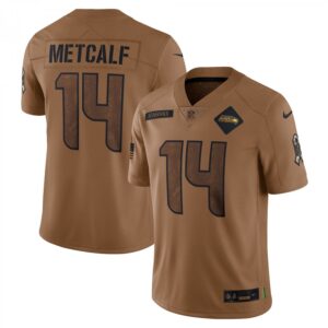 DK Metcalf Seattle Seahawks 2023 Salute To Service Limited  - Brown