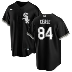 Dylan Cease Chicago White Sox Black Alternate Premium Stitch Replica