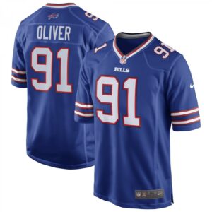 Ed Oliver Royal Buffalo Bills Team Game Player