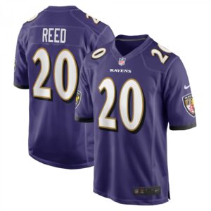 Ed Reed Baltimore Ravens Retired Player Game  - Purple
