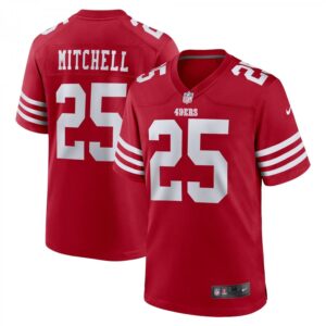 Elijah Mitchell Scarlet San Francisco 49ers Team Player Game