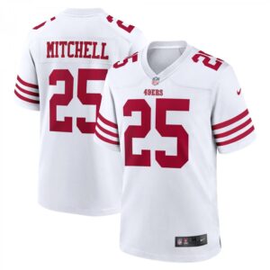 Elijah Mitchell White San Francisco 49ers Player Game