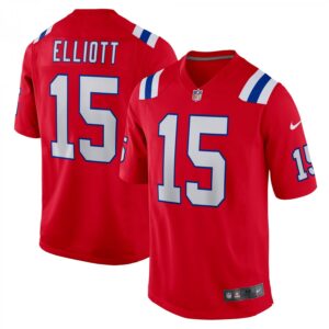 Ezekiel Elliott Red New England Patriots Alternate Game Player