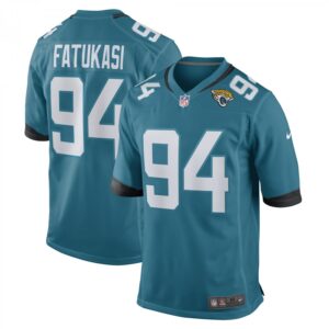 Folorunso Fatukasi Jacksonville Jaguars Game Player  - Teal
