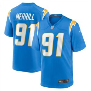 Forrest Merrill Powder Blue Los Angeles Chargers Player Game