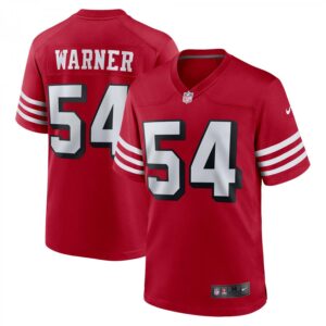 Fred Warner San Francisco 49ers Alternate Game  - Scarlet