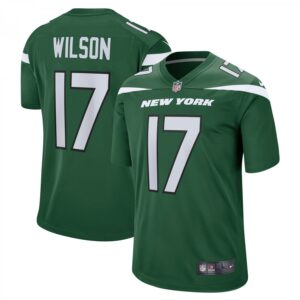 Garrett Wilson Green New York Jets Player Game