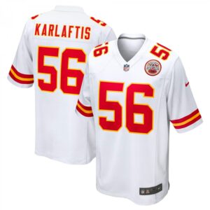 George Karlaftis Kansas City Chiefs Away Game Player  - White