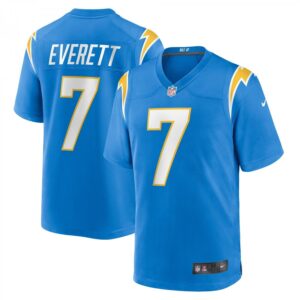 Gerald Everett Powder Blue Los Angeles Chargers Player Game