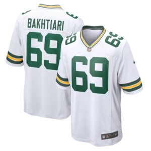 Green Bay Packers David Bakhitari Game  - White