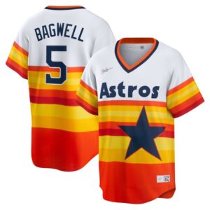 Houston Astros Jeff Bagwell White Home Cooperstown Collection Player