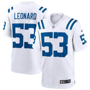 Indianapolis Colts Shaquille Leonard Game  - White