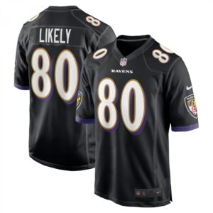 Isaiah Likely Baltimore Ravens Alternate Game  - Black