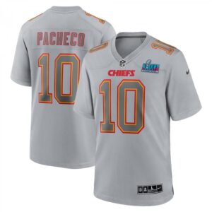 Isiah Pacheco Kansas City Chiefs Super Bowl LVII Patch Atmosphere Fashion Game  - Gray