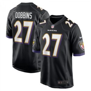 J.K. Dobbins Baltimore Ravens Game  - Black