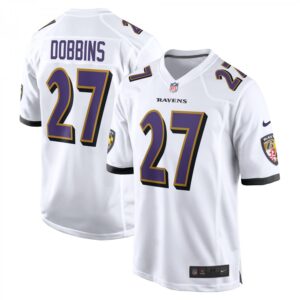 J.K. Dobbins Baltimore Ravens Game  - White