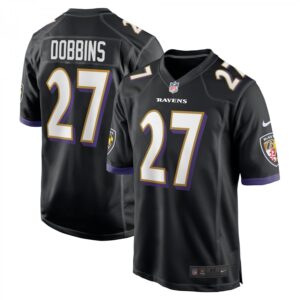 J.K. Dobbins Black Baltimore Ravens Game