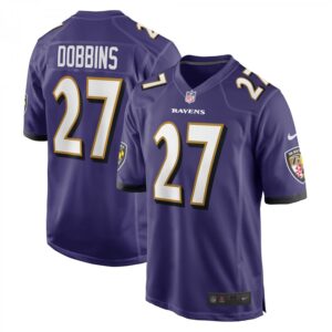 J.K. Dobbins Purple Baltimore Ravens Game Team