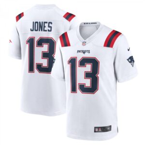 Jack Jones New England Patriots Game Player  - White