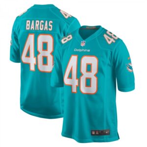 Jake Bargas Aqua Miami Dolphins Home Game Player
