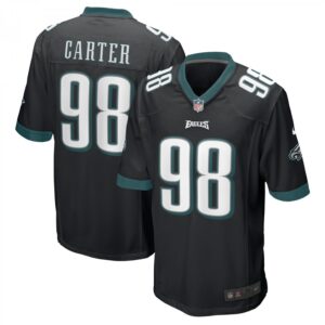 Jalen Carter Philadelphia Eagles Alternate Team Game  - Black