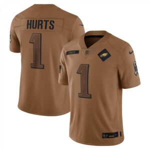Jalen Hurts Philadelphia Eagles 2023 Salute To Service Limited  - Brown