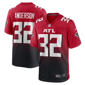 Jamal Anderson Atlanta Falcons Retired Player Alternate Game  - Red