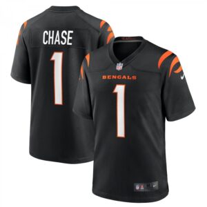 Ja'Marr Chase Black Cincinnati Bengals 2021 NFL Draft First Round Pick Game