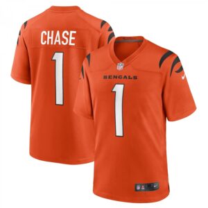 Ja'Marr Chase Orange Cincinnati Bengals Alternate Game