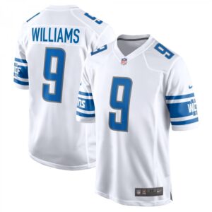Jameson Williams Detroit Lions Player Game  - White