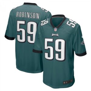 Janarius Robinson Midnight Green Philadelphia Eagles Home Game Player