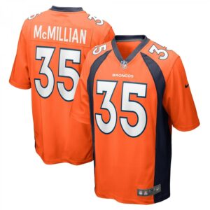 JaQuan McMillian Orange Denver Broncos Game Player