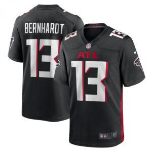 Jared Bernhardt Black Atlanta Falcons Player Game