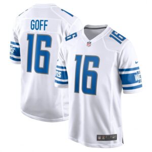 Jared Goff Detroit Lions Game  - White