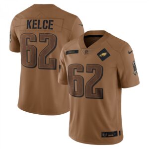 Jason Kelce Philadelphia Eagles 2023 Salute To Service Limited  - Brown