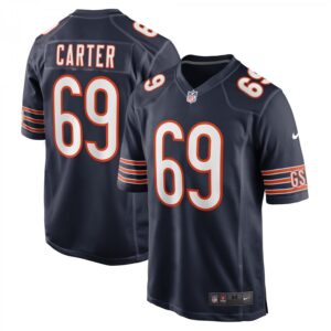 Ja'Tyre Carter Navy Chicago Bears Game Player